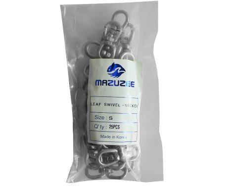 AQUA MARINE - Leaf Swivel-Nickel Plated